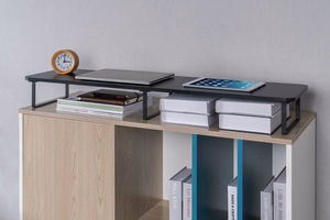 Gembird MS-TABLE2-01 monitor mount / stand Desk melns