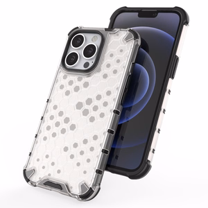 Honeycomb Case броневой чехол с TPU бампером для iPhone 13 Pro чёрный