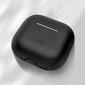 Силиконовый чехол Tech-Protect для Apple AirPods 4 - чёрный