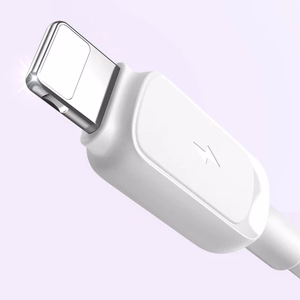 Joyroom Multi-Color Series A14 Lightning / USB-A 2.4A 1.2 m kabelis - balts