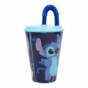 Disney Stitch Palms krūze ar salmiņu, 430 ml