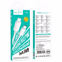 Kabelis USB C uz Lightning Hoco PD 27W 2 m X88 balts