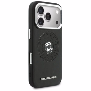 Karl Lagerfeld Point & Karl Sketch MagSafe Maciņš for iPhone 17 Pro Max - melns