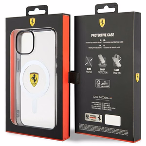 Ferrari FEHMP14MURKT iPhone 14 Plus 6.7" caurspīdīgs/caurspīdīgs cietais apvalks Outline Magnētiskais