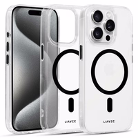 Viedtālruņa apvalks (m) Liavec Glossy Magsafe Clear Case Iphone 13/14 - melns