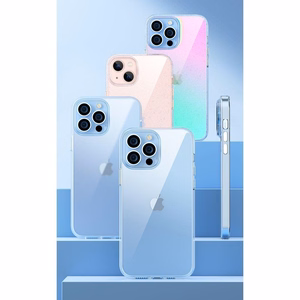 Kingxbar Elegant Series viedtālruņa apvalks iPhone 13 Pro aizmugures vāks caurspīdīgs