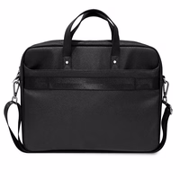 Guess Saffiano Triangle Logo soma 16'' klēpjdatoram - melna