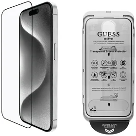 Guess BP Rhinestone 2in1 aizsargstikla un kameras objektīva komplekts iPhone 16 Pro Max - zelta