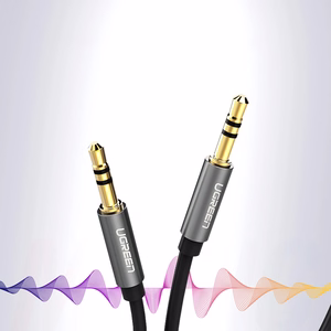 Ugreen AV119 10736 audio kabelis mini jack 3.5mm / mini jack 3.5mm 3m melns