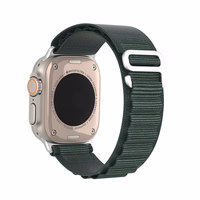 DUX DUCIS siksniņa GS neilona Apple Watch 42 / 44 / 45 / 49 mm zaļa