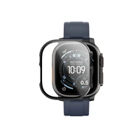 AmazingThing Radix rūdīts stikls ar vāciņu Apple Watch UItra 3 49mm - Melns