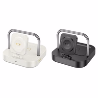 Bezvadu lādētājs Hoco 3in1 3A 5W, savietojams ar Apple Watch CQ16A, balta spalva