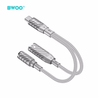 BWOO 2 in 1 Adapteris Lightning / Type C to 3.5MM Jack BZ67