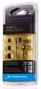 Vadu austiņas Jack 3,5 mm Sennheiser CX 400-II Precision melnas
