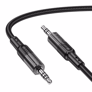 AUX kabelis Jack 3,5 mm uz Jack 3,5 mm Hoco 1,2 m UPA27 melns