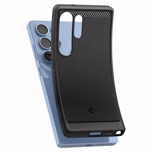 Spigen Rugged Armor Mag apvalks Samsung Galaxy S25 Ultra - melns
