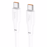 USB kabelis Hoco X93 60W USB-C uz USB-C 2.0m, balts