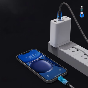 Orico LDC2L USB-C–Lightning PD, 29 W, 480 Mbps kabelis ar LED displeju, 2 m – melns
