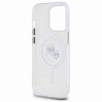 IML Metal Karl & Choupette Head MagSafe viedtālruņa apvalks iPhone 14 Pro Max - balts