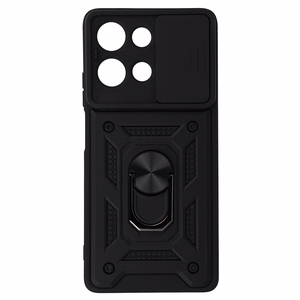 Slide Camera Armor viedtālruņa apvalks Motorola Moto G75 5G melns