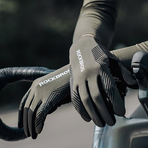 Rockbros cycling gloves spring/summer/autumn, full, size: M - green