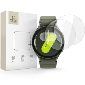 Tech-Protect Glass Fit+ 2-pack rūdītais stikls Samsung Galaxy Watch 40 / 41 / 42 / 43 / 44 mm - caurspīdīgs
