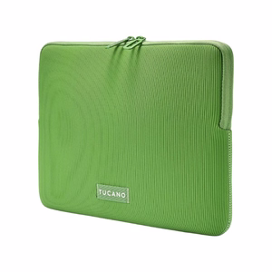 Tucano Colore2 neoprēna klēpjdatora apvalks 13 collu MacBook Air (M5/M4/M3/M2/M1, 2026–2018), 13 collu MacBook Pro un 12 collu klēpjdatoriem, zaļš