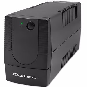 Qoltec 53773 nepārtrauktās barošanas avots (UPS) Line-Interactive 0,85 kVA 480 W 1 maiņstrāvas kontaktligzda(-as)