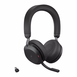 Jabra Evolve2 75 MS Link380c - bezvadu over-ear austiņas ar aktīvo trokšņu slāpēšanu, melnas