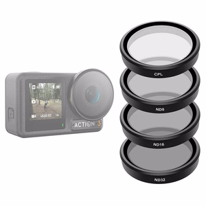 4 TELESIN CPL/ND8/ND16/ND32 filtru komplekts DJI Osmo Action 3 / 4 / 5