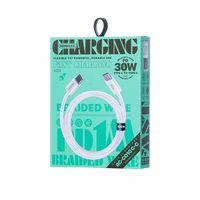 USB kabelis Remax RC-C010 USB-C uz USB-C 30W 1.0m, balts