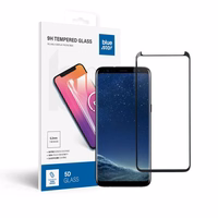 Aizsargstikls Blue Star - SAMSUNG Galaxy S8 Pilns pārklājums (ar pilnu līmi, rāmis draudzīgs) melns