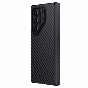 Nillkin Synthetic Fiber Pro magnētiskais apvalks Samsung Galaxy Z Fold 7 saderīgs ar MagSafe - melns
