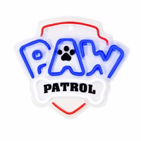 Hanging neon LED Paw Patrol on plexiglass - Logo OW-130146