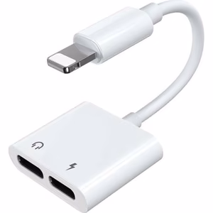 Joyroom S-Y104 austiņu adapteris Lightning / 2x Lightning - balts