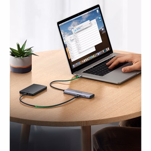 Ugreen CM473 sadalītājs USB-C - 2x USB-A / 2x USB-C 20cm - pelēks