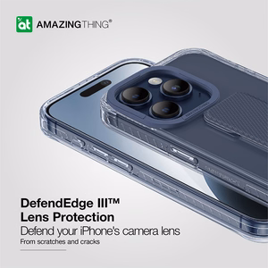 Amazing Thing Titan Pro turētāja apvalks 10FT IP156.7PTHBU Iphone 15 Pro Max tumši zila ar statīvu