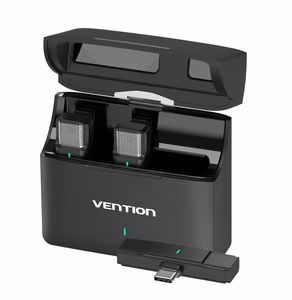 Vention USB-C mikrofonu komplekts (2 gab.) + uzlādes futrālis