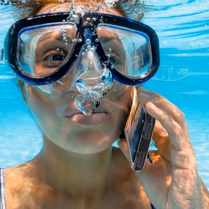 Ūdensnecaurlaidīgs apvalks SHELLBOX DOT saderīgs ar MagSafe IPHONE 15 Plus melns