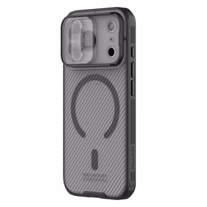 Nillkin CamShield Pro MagSafe saderīgs apvalks iPhone 17 Pro Max - caurspīdīgs, melns