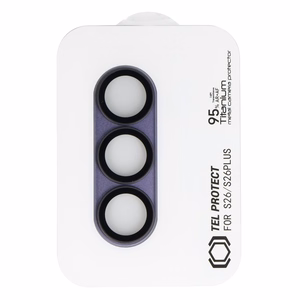 Rūdīts stikls Tel Protect 95% AR+AF Full Metal Camera Protector uz kameras priekš Samsung Galaxy S26 Ultra violets (kameras sala)