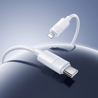 Borofone kabelis BX123 Leya - C tipa zibens savienojums - PD 30W 1 metrs, balts