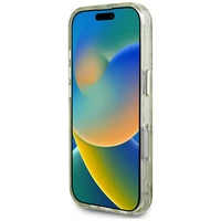 Guess Mirdzošs Ziedu Raksts Magnētiskais viedtālruņa apvalks iPhone 16 Pro Max zaļš