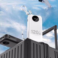 Dudao K13Pro 20000mAh portatīvais lādētājs ar iebūvētu kabeli - balta