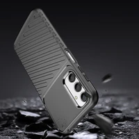 Thunder Case viedtālruņa apvalks Samsung Galaxy A24 4G silikona bruņu apvalks melns