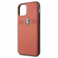 Ferrari FEOBAHCN58RE iPhone 11 Pro 5.8" sarkans/sarkans cietais apvalks Off Track Leather
