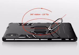 Viedtālruņa apvalks Ring Armor XIAOMI REDMI 10A - melns