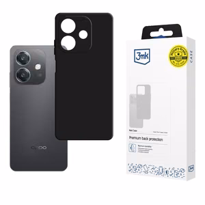3mk Matt Case viedtālruņa apvalks Oppo A40 / A40M / A3 4G - matēts melns