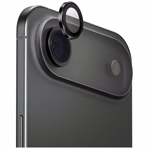 Uniq Optix alumīnija kameras lēcas aizsargs iPhone 17 Air ar aplikatoru - melna