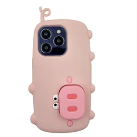 Maciņš 3D PIG AR IPHONE 16 STAND